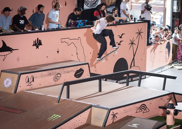 Braden Hoban has his eye on the prize milliseconds before putting metal to metal on
a Gap Front Blunt.

<!--tampapro23day3-->