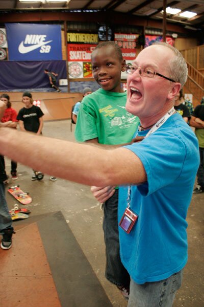 This Dad was beyond excited for his kid