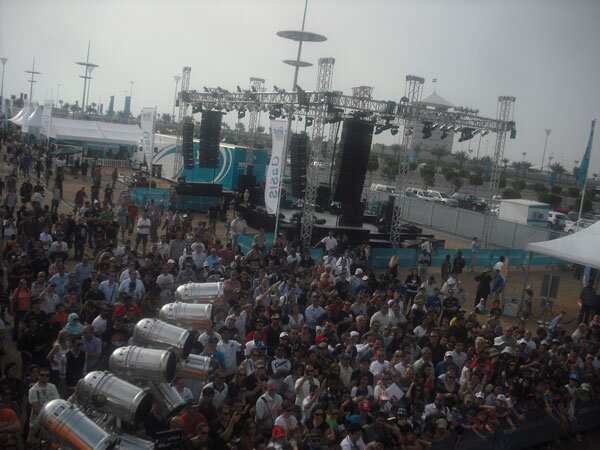 Abu Dhabi: The view from the top of the ramp.