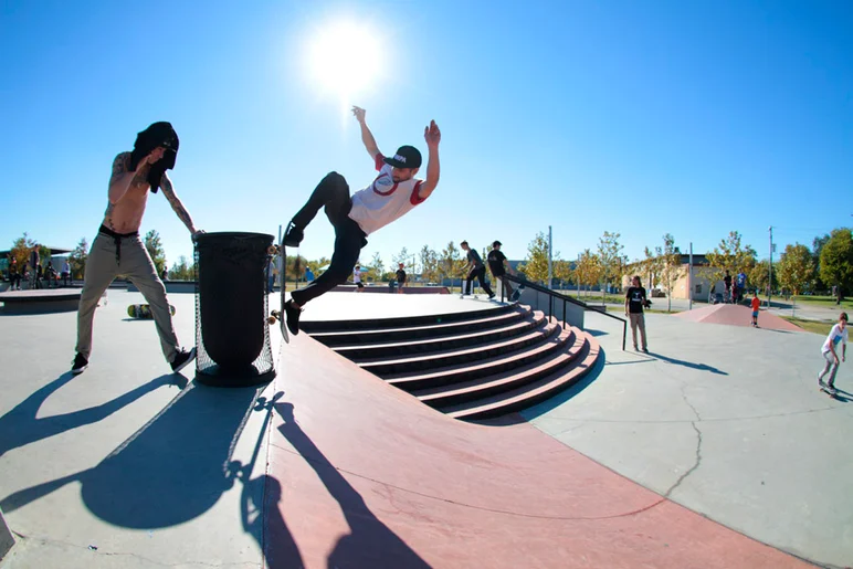 <!--txrt14-->

I saw a Wallride to Fakie possibility, and if you know me I just had to do it. Thanks to Yonis for the multitasking. Photo cred- Dylan Perry.