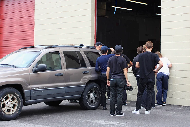 <!--soj17-->

Brian hit up his good friend Derick, who works at the Coppertail Brewery, and he invited us to skate their storage warehouse, which was full of fun stuff to skate and totally protected from the rain.