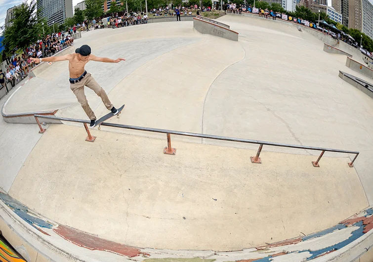 <!--dachi17finals-->

Marcos Montoya goes for the long haul on this downward escalating Backside 5-O.