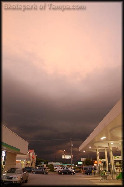 Florida skies and rain