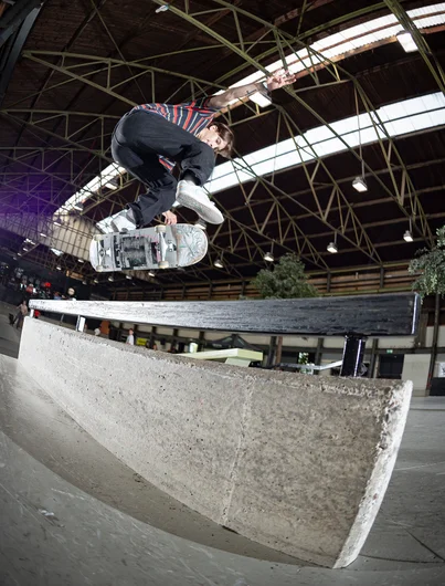 Joshua Fens nails the KF Back Lip on the bump to bar.

<!--damnambreda22practice-->