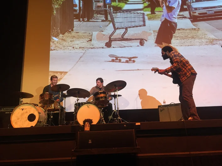 <!--vansca-->

While waiting for the video to start, the opening act way Ray Barbee and the Mattson 2. Ray’s son also held it down on the bass, just outside of the frame. I was particularly stoked to catch this, as I’d missed Ray and the Mattson 2 two weeks prior down in Sarasota at Compound Skateshops 12 year anniversary party. 