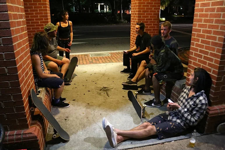 <!-- melbourne2013 -->

So, what do you do when you still have beers left over and friends to hang out with? You go to the closest skate spot, of course. Not wanting the good times to end, we all met at this notorious Orlando spot, the Maitlan quarters, to keep the night going.