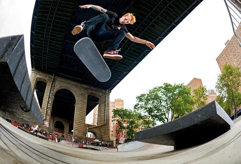 <!--danyc18practice-->

Puttin’ it on for the Ginger Army, Zach Plank lofts a B/S Flip over the wedge 2 wedge.