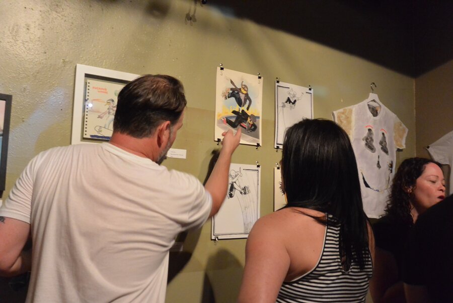 Justin Bokma Art Show Photos