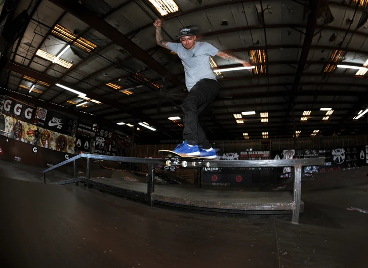 <!--tampapro2014-->

Chaz Ortiz has come so close to winning both Tampa Pro and Tampa Am contests in the past. With tricks like this leveled out backside across the rail, he's going to be a contender for the top spot again this year.
