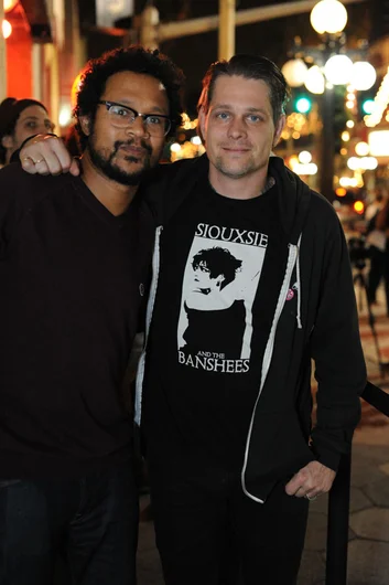 Chris Pastras and Rodent on the streets of Ybor.  We’re off to Czar now for the Anniversary Party.<!-- Tampa Am 2012 Photos -->