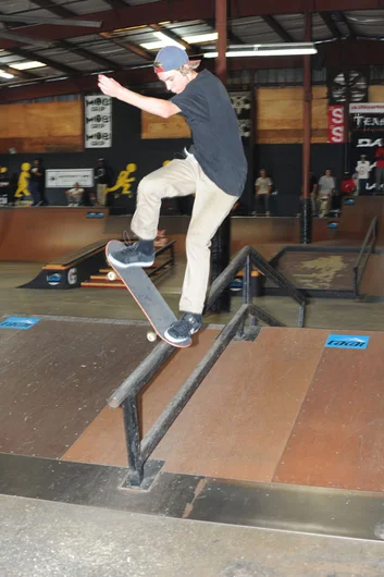 Sam Rooks - noseblunt slide on the a-frame.<!-- Spring Roll 2013 and a Bradenton Session Presented by Lakai -->