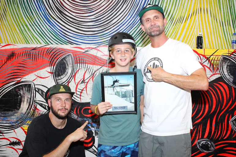 <!--hj18-->

Nash Barfield won Most Improved, which makes sense from watching him learn to destroy the biggest Quarter Pipes like a grown man.
