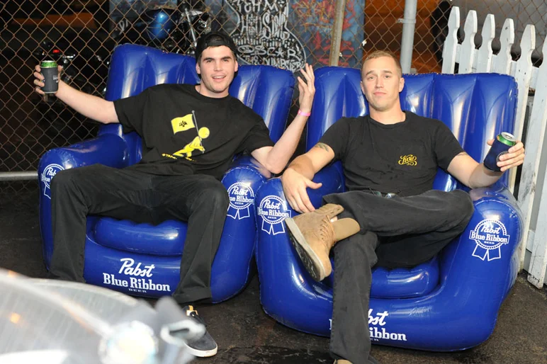 Matt Woods and Adam Kearley have the lounge seats thanks to PBR.<!-- Tampa Am 2012 Photos -->