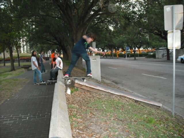 Ollie up from the street