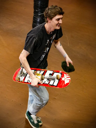 Peter ripped so hard his truck ripped off his board..

<!--cotcfinals2024-->