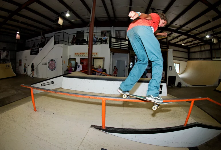 <!--daatlsun-->

Tyson Petersen had this Frontside Hurricane on lock all weekend, but when it was time for the finals he couldn’t pull the trigger, regardless still making the top 10.
