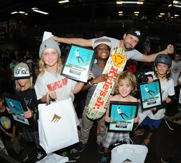 <!-- backtoschoolbash2013 -->

8 and Under Division Winners, left to right: Tyler Kirshenbaum 4th, Harry Fredlund 2nd, Darius Norton 1st, Jacob Turner 5th, Emily Headson 3rd.