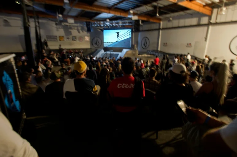 <!--dacm16fri-->

No better way to end the evening than with a premier showing of Volcom Skate's new featured film entitled Holy Stokes!  Great vid guys... Can’t wait for tomorrow!