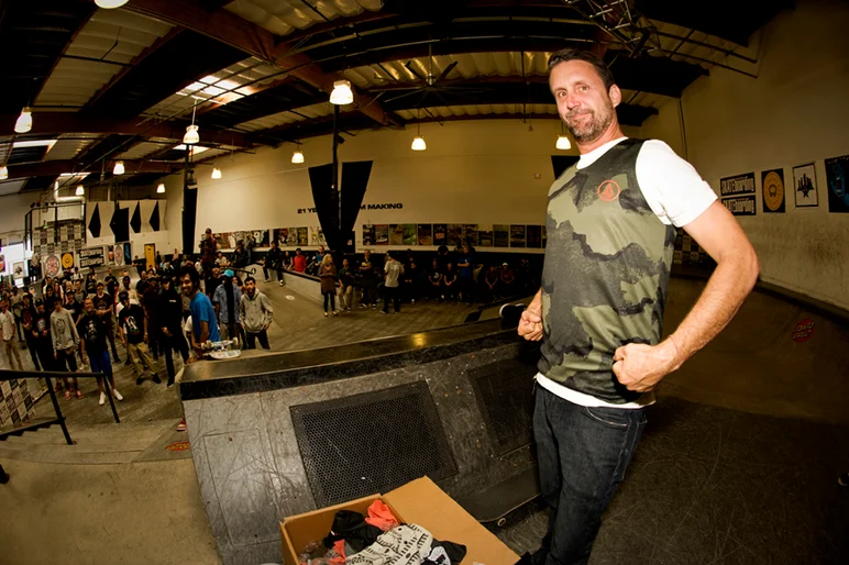 <!--dacm16-finals-->
Brian calls dibs on the rash-guard tank top.

Photo: Kyle Seidler