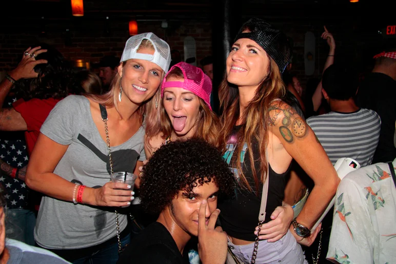 <!--bricks5year-->
The party wasn’t over just yet, we just moved it into The Bricks. Monte having what looks like a great time.