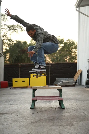 <!--cad16-->

Not sure where this mini picnic table came from but Josh Wilson snaps over it.