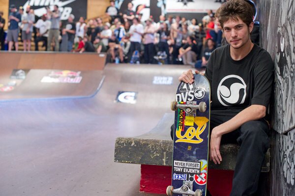 Torey Pudwill prior to putting a whipping