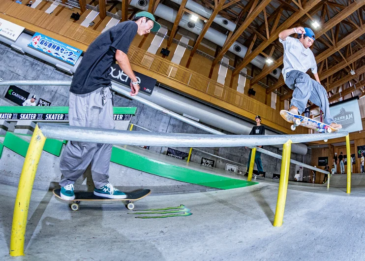 Wait we are heading back up the rail. Front crook this time.


<!--damnamjapan2023mensfinals-->