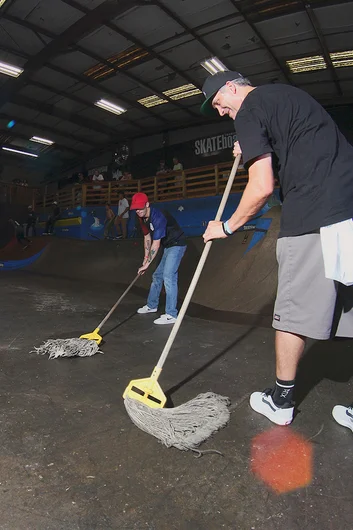<!--btsb17-->

Luckily, we had the clean up crew out there mopping up and handing out water or Gatorade to any pukers.
