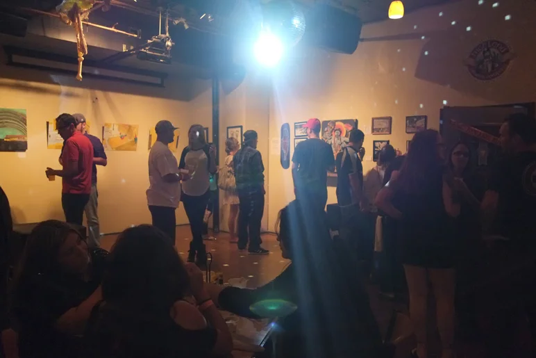 Before the standard dance party erupts.<!-- SPoT 20 Year Anniversary Art Show Part One -->