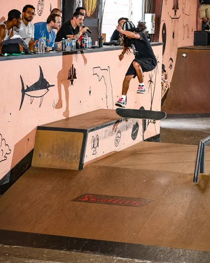 Fernando Ruiz with a wild Inward Heel to Tailslide

<!--schoolsoutjam2023-->