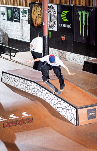 Quick and nimble, Carlos Garcia comes through with a quick ‘n’ icky Kickflip Crook.

<!—tampam2022lastchance—>