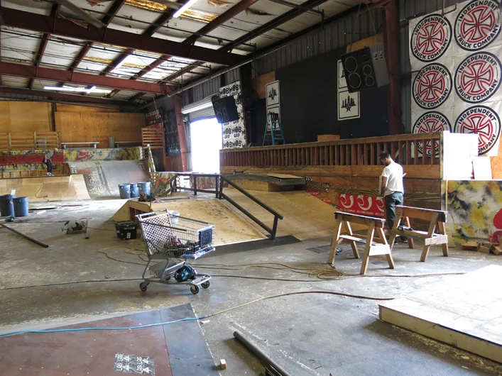 <!--makeover2-->

Sterling making sure this obstacle is tight before laying down Skatelite.