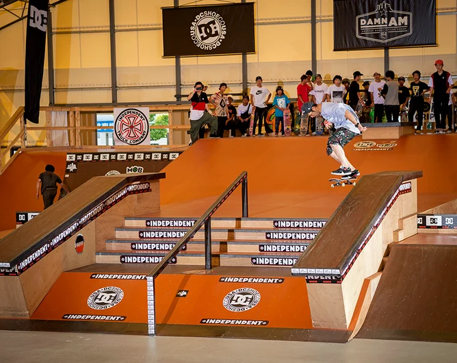 <!--daja18-quals-->

Hard work pays of and Tamano puts down a picture perfect Kickflip B/S 5-O.
