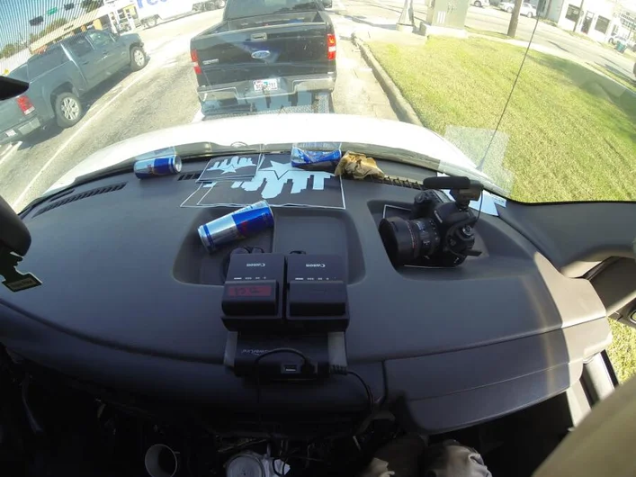 <!-- texasGoProNov13 -->

Charging batteries on the road while Red Bull kept our batteries charged.