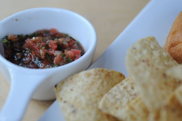 Lunch at The Bricks - salsa