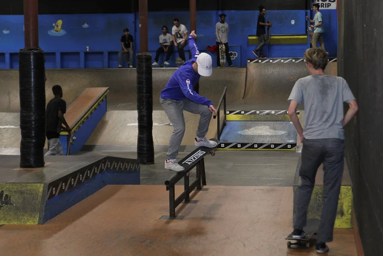 <!--ffombj-->

Sterling is going to Nollie Inward Heel out of this Crook.