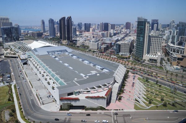 The view of downtown San Diego from the room