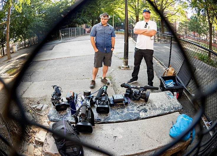 <!--danyc17practice-->

Legendary Filmographer Lee Dupont and Audio Joe take inventory on the artillery for tomorrows big comp and Best Trick contest. You’re silly to not check it!!  So do so!!!