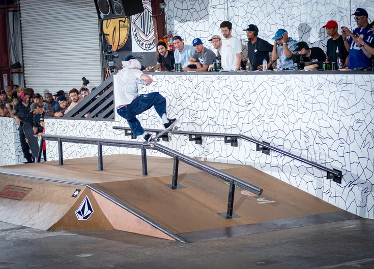 Jake was the only guy all weekend skating the China bank to rail. 270 lip was insane and effortless.

<!--tampapro22qualifiers-->