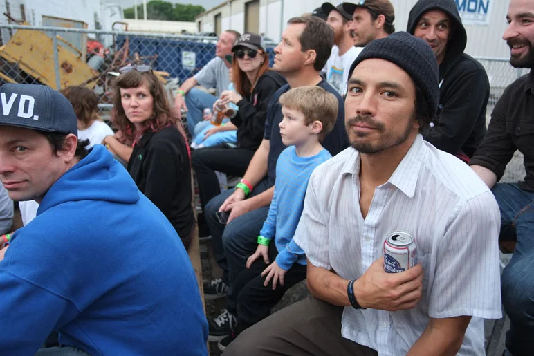 Kenny Anderson, perfect spectator.<!-- Tampa Pro 2013 Thursday and Friday -->