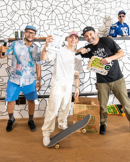 Not pictured: The Tre flip lip that got Angelo to 3rd place

<!--tampapro22indybesttrick-->