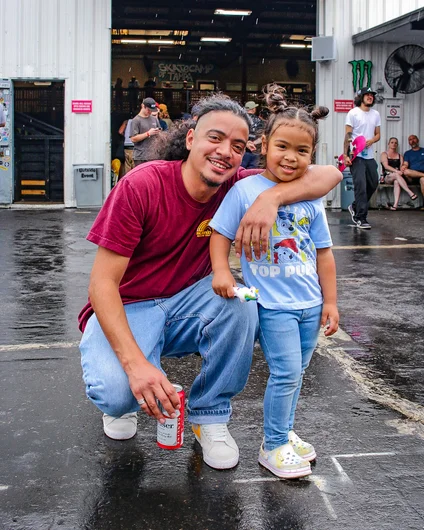 David Fuentes has been coming to SPoT since he was a kid; now he brings his kid w/ him. Full circle skate family.

<!--clashofthecrews23day2-->