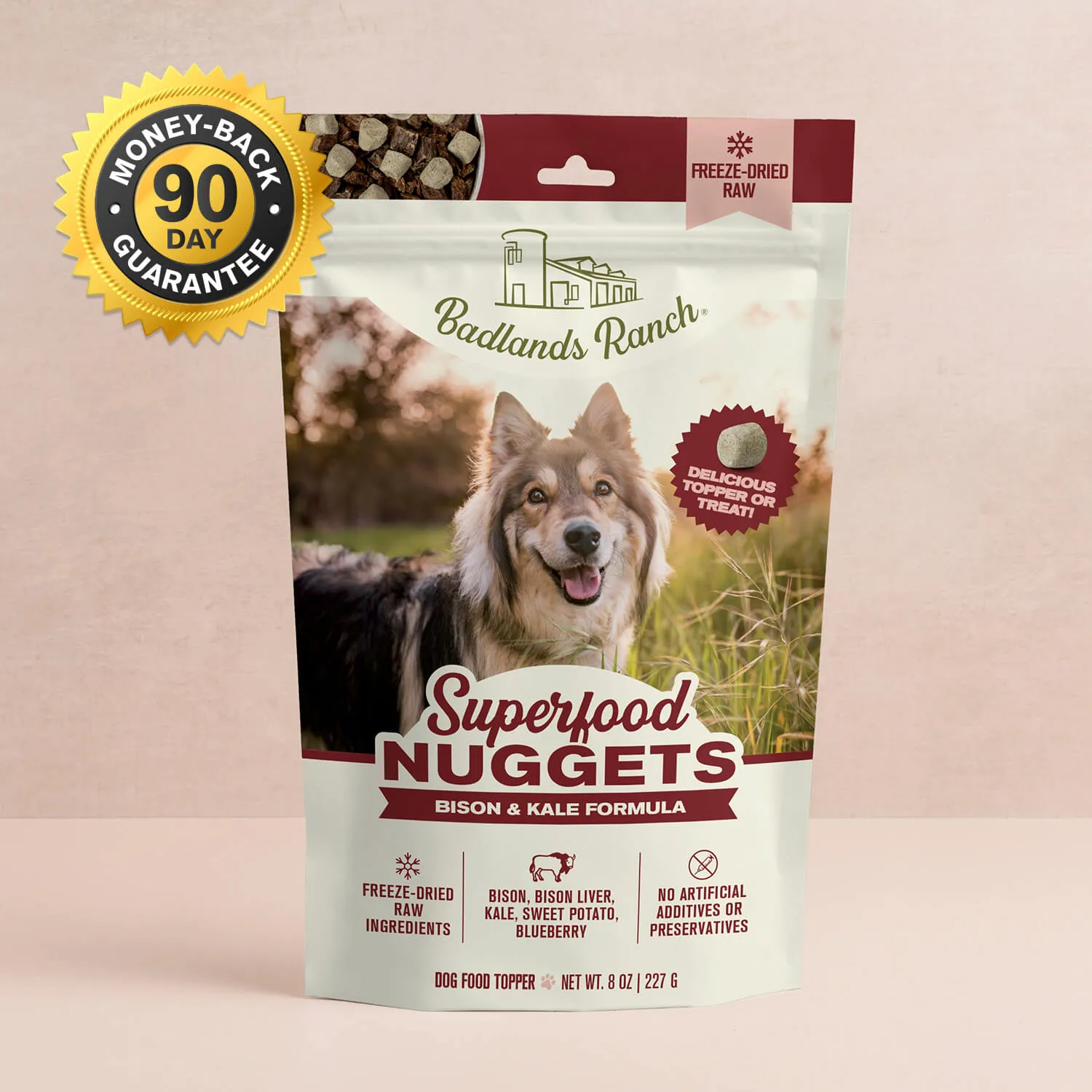 Image of Superfood Nuggets Bison & Kale (front view)