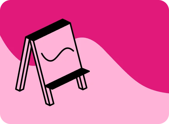 crop of the Statue of Liberty on a pink background