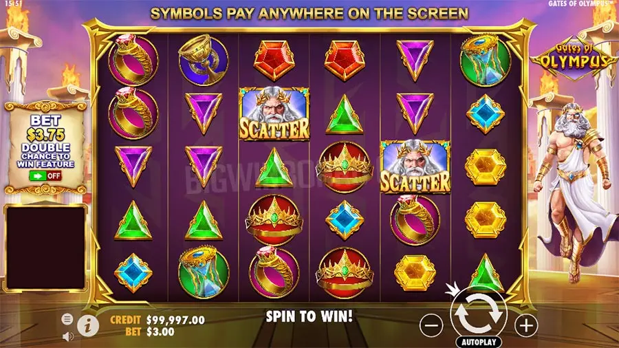 Gates of Olympus opnieuw op nummer 1: ‘niets kan deze slot van de troon stoten'