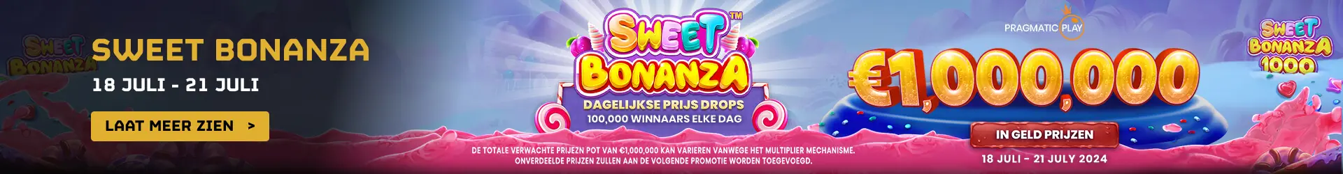 Sweet Bonanza Prize Drops bij Fair Play