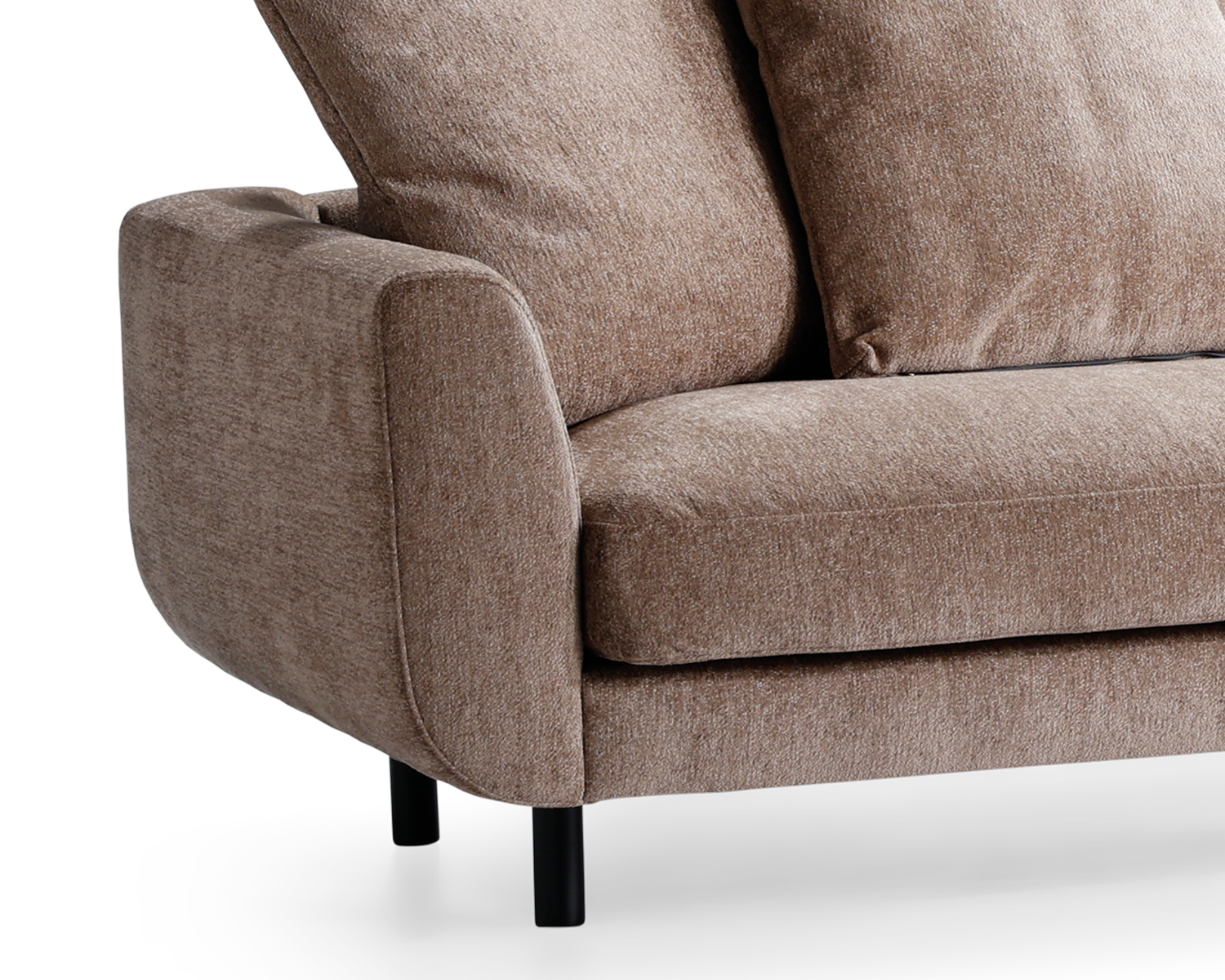 Sofa 4 Pers. Motive grøn fløjl
