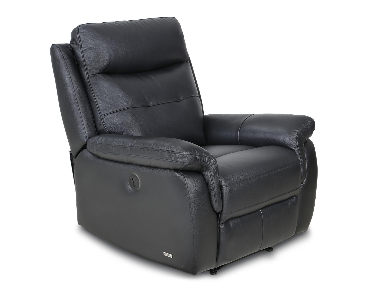 Quadrato drejestol i gråt møbelstof med strikketøj og bøger