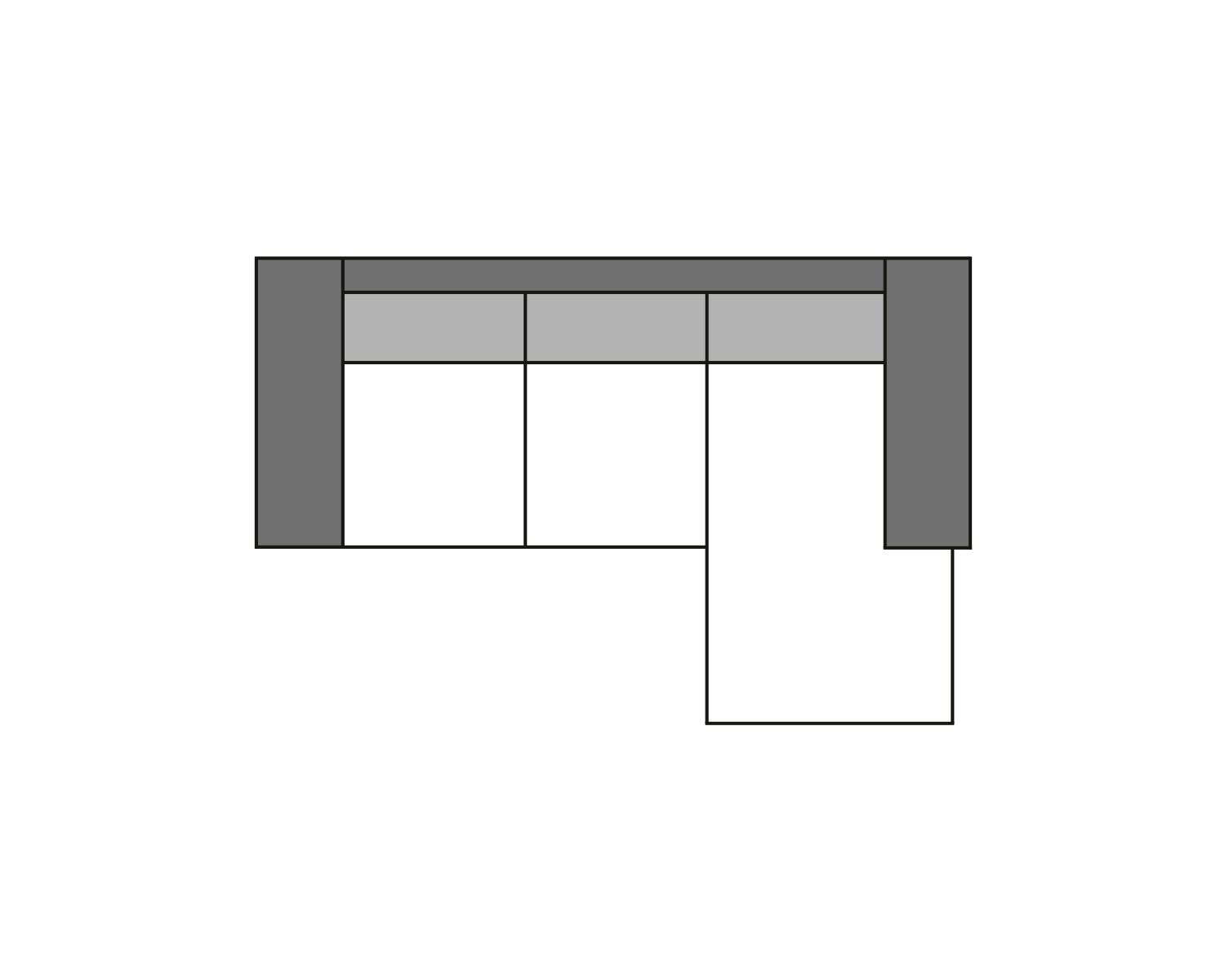 Sofa 4 Pers. Motive grøn fløjl