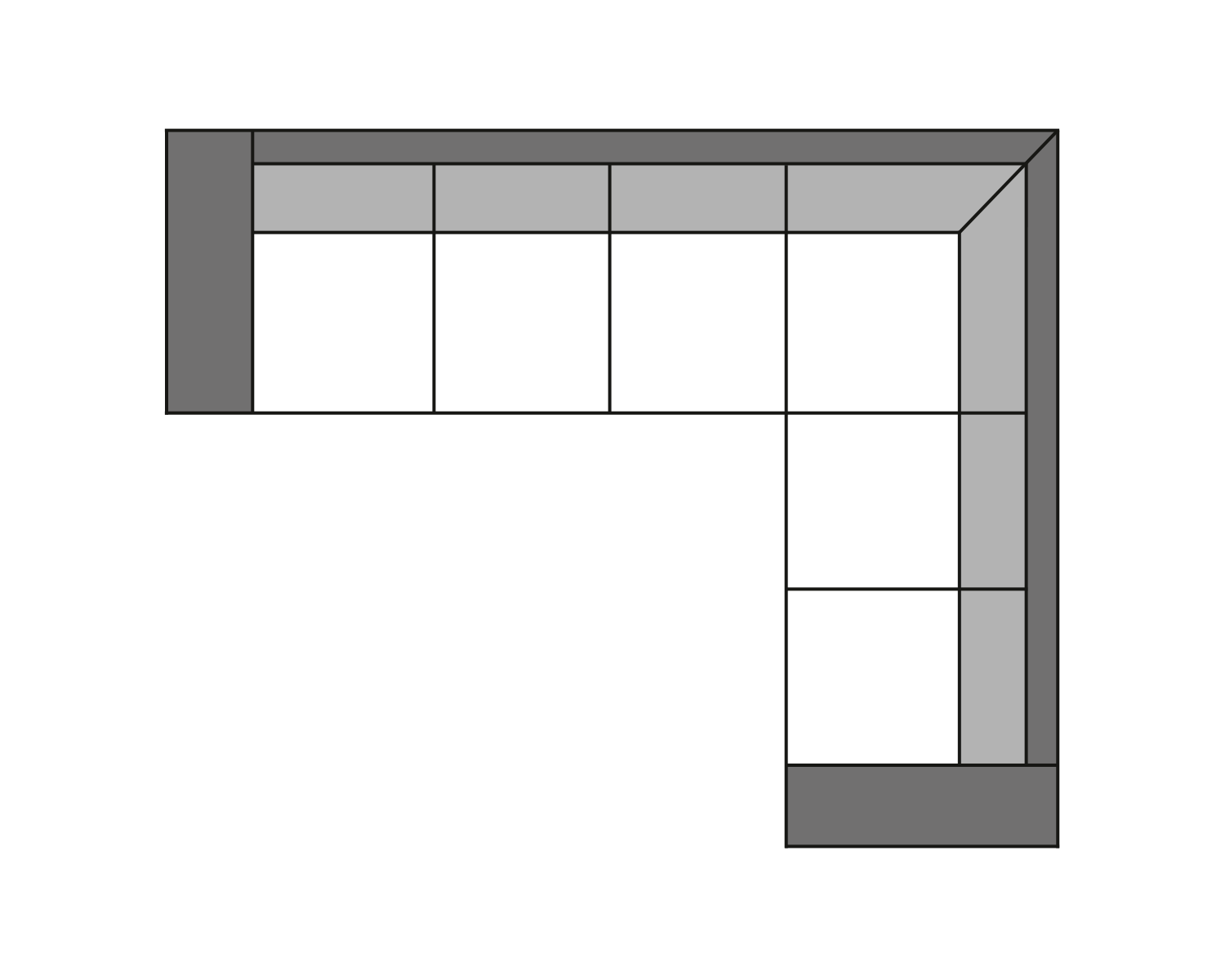 Sofa 4 Pers. Motive grøn fløjl